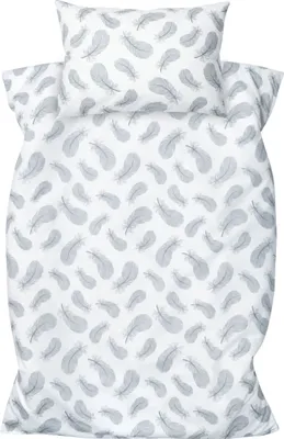 Produktbild von Amilian Kinderbettwäsche 2-teilig – 100×135 & 40×60 cm – 100 % Baumwolle, Hotelverschluss – für Babybett, Kleinkinderbett & Gitterbett