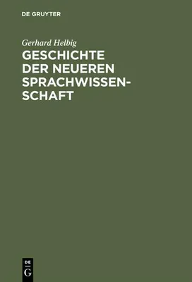 Produktbild von Geschichte der neueren Sprachwissenschaft