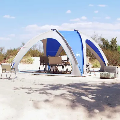 Image de vidaXL Tente de réception bleu azur imperméable