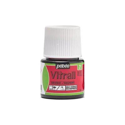 Produktbild von Pebeo Vitrail Transparente Glasfarbe, 45 ml, 21 Pink