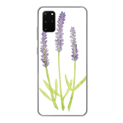 Produktbild von MuchoWow® Handyhülle Schutzhülle Hülle für Samsung Galaxy S20 Plus Lavendel - Aquarell - Pflanzen Silikon Softcase Handy Hülle - Hartschale