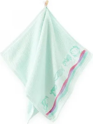 Obrázok produktu pre Uterák, bavlnený uterák pre deti morská panna 30x50 tyrkysový