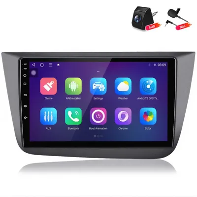 Produktbild von Android Autoradio mit Rückfahrkamera für Seat Altea 2004-2015 Seat Toledo 2004-2009 CarPlay Android Auto 8Core 6+128GB 4G LTE GPS Navi 9 Zoll
