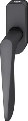 Produktbild von FSB Fenstergriff 34 1144 abschließbar ovale Rosette, Aluminium schwarz matt