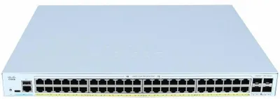 Immagine prodotto di Switch Cisco Catalyst 1300-48P-4X, 52 porte, PoE+ (375W), montabile su rack, altezza 1U, impilabile