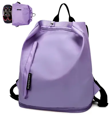 Imagen del producto de Mochila ligera e impermeable con compartimento para zapatos, ideal para mujeres
