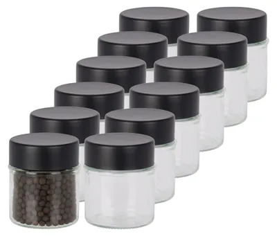 Produktbild von Excellent Houseware Gewurzdosen - 12x Stuck - 50 ml - Glas