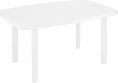 Produktbild von Gartentisch >Faro< in weiß, Kunststoff - 140x72x90cm (BxHxT)