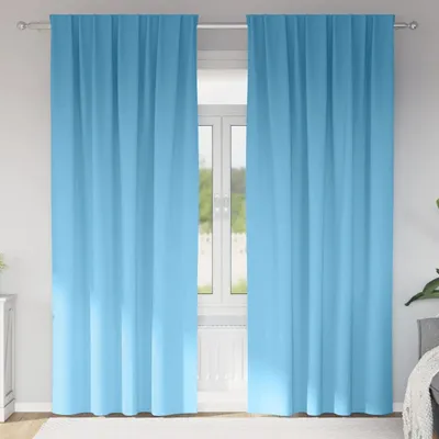 Produktbild von BEI CLORIS Verdunkelungsvorhänge mit Vorhängen Himmelblau Polyester - Gardinen & Vorhänge Neu4609867 1parcel