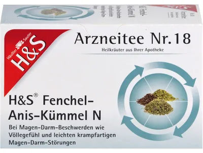 Image de H&S Fenouil-Anis-Cumin N Tisane n° 18, 20 pces. Sachets filtres