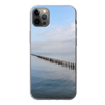 Produktbild von MuchoWow® Handyhülle Schutzhülle Hülle für iPhone 13 Pro Max Nordsee - Wolken - Wasser Silikon Softcase Handy Hülle - Mobiltelefon