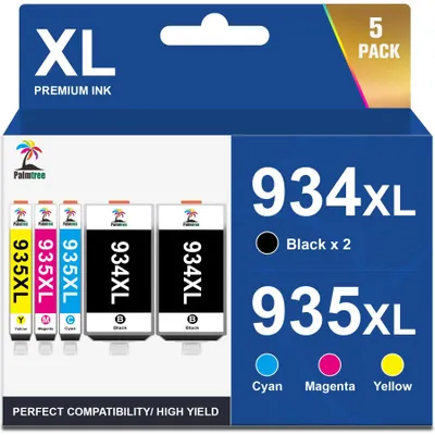 Obrázek produktu pro Sada inkoustových kazet – kompatibilní s HP – 2 černé, 1 azurové, 1 purpurové, 1 žluté