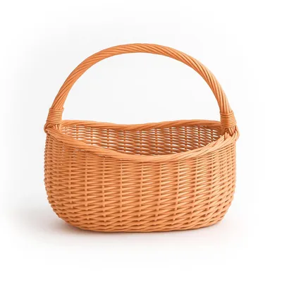 Produktbild von Aqbau® Einkaufskorb groß geflochten 40x35x24 cm Natural Weidenkorb Flechtkorb