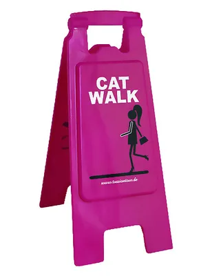 Immagine prodotto di Cartello per feste "Tussi on Tour" rosa-nero-bianco 24x62 cm