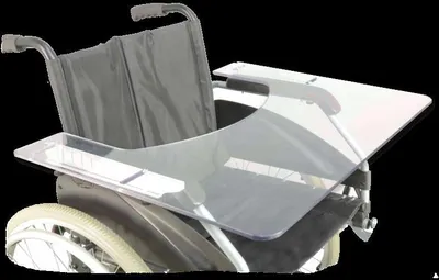 Produktbild von THERAPIETISCH.6 ca. 595 x 495 mm gerundeter Ausschnitt ca. 375 x 220 mmtransparentPET