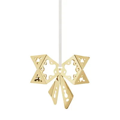Produktbild von Georg Jensen - Weihnachtsornament Schleife 2022, vergoldet