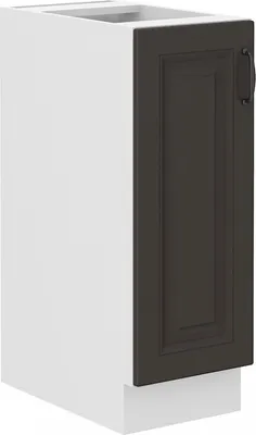 Image de Armoire coulissante SOPHIA – largeur 30 cm, gris foncé / blanc