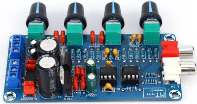 Obrázek produktu pro NE5532 HIFI stereofonní předzesilovač Tónová deska Výšky a středy Basy Ovládání hlasitosti Duální AC 12V-18V