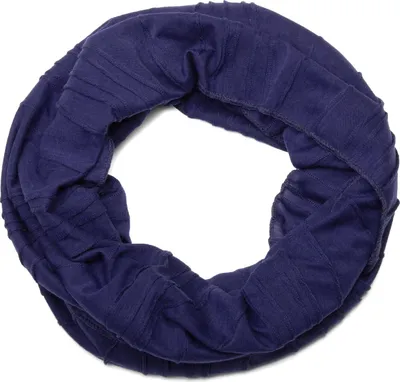 Produktbild von styleBREAKER Loop Schal mit Falten Muster, Schlauchschal, Tuch, Uni 01018082