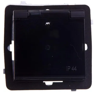 Zdjęcie produktu dla Ospel GPH-1RS/m/33/d, Czarny, IP44, 16 A, 71 mm, 42 mm, 71 mm