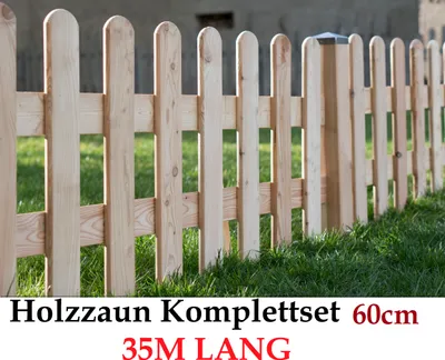Obrázek produktu pro Dřevěný plot 60 cm x 35 m Sada plotů se vzorem sibiřského modřínu