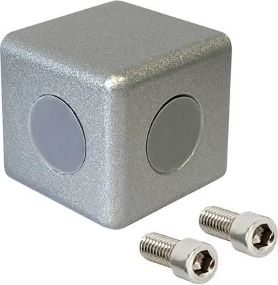 Produktbild von 10x Würfelverbinder 2D 4040 Nut 8 Eckverbinder Aluminium Profil Verbinder Schrauben