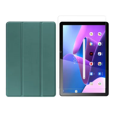 Produktbild von 2in1 Set für Lenovo Tab M10 3. Generation 2022 TB-328F 10.1 Zoll Tablet mit Schutzhülle + Schutzglas mit Auto Sleep/Wake Hülle
