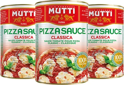Produktbild von Mutti Pizzasauce Classic - 3 x 4,5 kg Dosen
