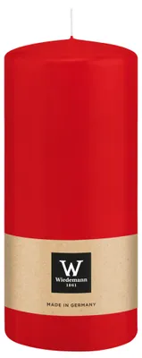 Produktbild von Zylinderkerze/Stumpenkerze - rot - 15 x 7 cm - 63 Brennstunden