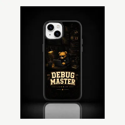Immagine prodotto di Custodia per iPhone 15, cover protettiva per cellulare con motivo di debug – LUNØIR ©