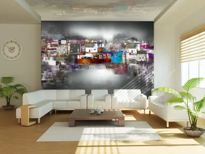 Produktbild von Vlies Fototapete 350x256 cm Tapeten Wandtapete XXL Abstrakt - wie gemalt f-A-0425-a-a