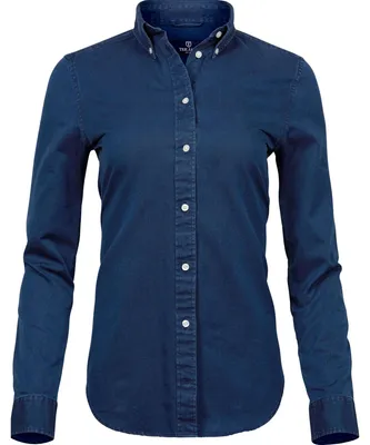 Produktbild von Tee Jays - Hemd für Damen FK1271 (S) (Indigoblau)