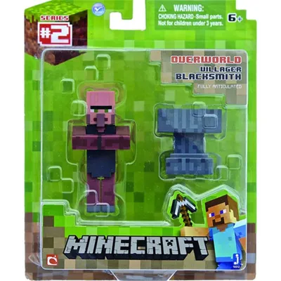 Immagine prodotto di Figurina del fabbro di Minecraft con accessori