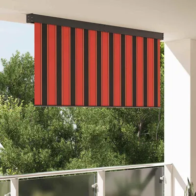 Immagine prodotto di Tenda a rullo per esterni a righe arancione e marrone 220 x 250 cm in tessuto