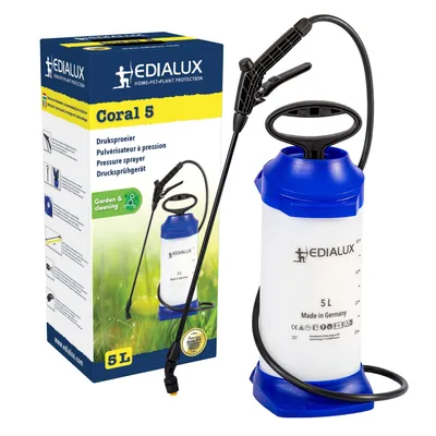 Image de Edialux pulvérisateur à pression 5L pulvérisateur à dos pour l'entretien du jardin et le nettoyage, pulvérisateur manuel