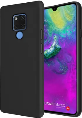 Produktbild von Conie TPU Schutzhülle für Huawei Mate 20 Tasche Case Cover Bumper Silikon Hülle in Schwarz matt