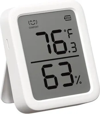 Obrázok produktu pre oCreon – Termometer a vlhkomer s Bluetooth, digitálny senzor teploty a vlhkosti s inteligentným upozornením