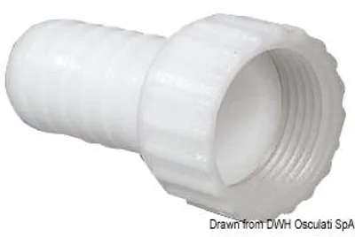 Zdjęcie produktu dla 90° żeński adapter węża 3/4" x 16 mm Osculati 17.235.01