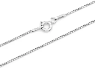 Produktbild von Panzerkette 925 Sterling Silber rhodiniert 1mm breit Länge wählbar 36 40 45 50 55 60 cm Silberkette anlaufgeschützt Halskette Kette Damen Herren (36)