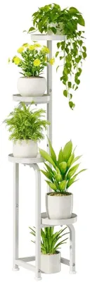 Productafbeelding van Plantenstandaard voor binnen en buiten - 116,8 cm hoog, wit