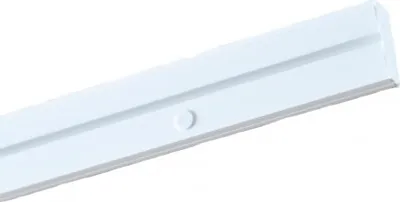 Produktbild von 1- läufig 300 cm Gardinenstange Innenschiene Decke weiße Schiene Vorhangschiene Gardinenschiene, Innenlaufrollen mit Faltenhaken