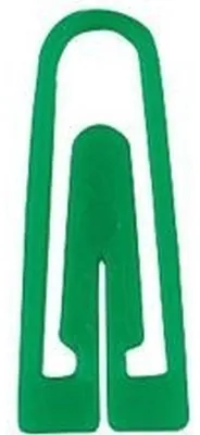 Produktbild von Alco Briefklammer Plastik 26mm dunkelgrün 1000 Stück