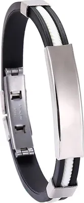 Zdjęcie produktu dla Bransoletka OT-33375 - Biała męska elegancja KP33375