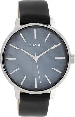 Produktbild von Oozoo Armbanduhr schwarz Leder Timepieces Damen Analog-Quarzuhr UOC10119