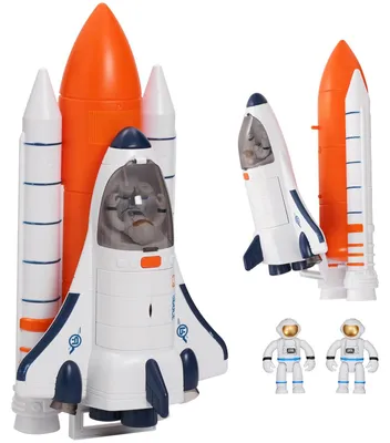 Obrázok produktu pre Hračka – raketoplán s funkciami svetla a zvuku, 2 astronauti, pre deti