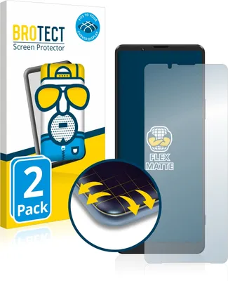 Produktbild von 2x BROTECT Fullscreen Schutzfolie für Sony Xperia 1 III Displayschutz Folie Fullcover Matt Entspiegelungsfolie