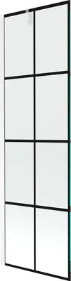 Immagine prodotto di Mexen Next paravento da vasca da bagno a 1 anta 60 x 150 cm, griglia nera, bianco - 895-060-000-00-77-20