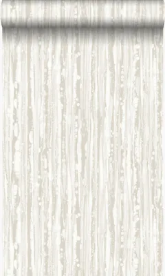 Produktbild von Origin Wallcoverings Tapete Streifen Crême-Weiß 53 cm x 10.05 m