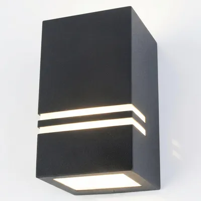 Produktbild von Grafner® Edelstahl Wandlampe 5142 Leuchte Lichtschein Down/Unten in schwarz