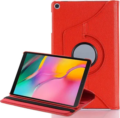 Produktbild von Schutzhülle für Samsung Galaxy Tab A 8 SM-T290 SM-T295 8.0 Zoll Hülle Flip Case 360° Drehbar Rot